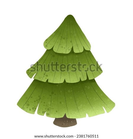 Woodland pine trees. Tree christmas