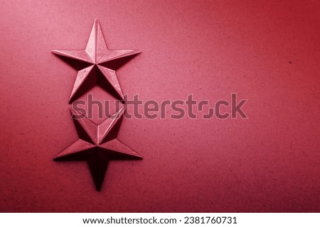red star decoration textured background
