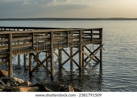 Lake murray south carolina coast near columbia city Royalty-Free Stock Photo #2381791509