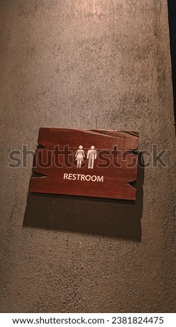 men's and women's toilet sign