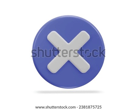cross icon rejection symbol icon vector illustration