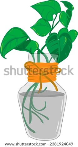 graphic illustration of a flower in a vase, this vector is great for covers, banners and more
