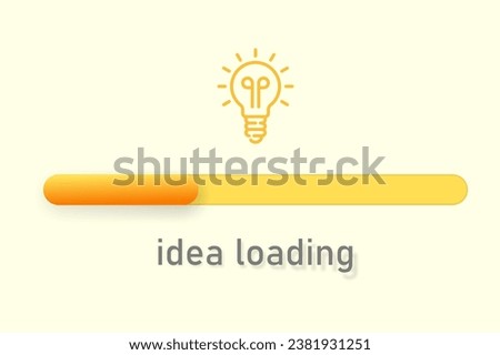 idea is loading. idea, technology, mind. ai. ux