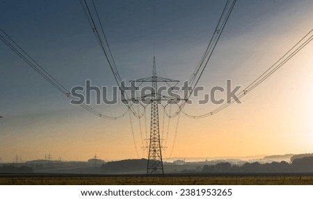 Double-chain intermediate support electric transmission line