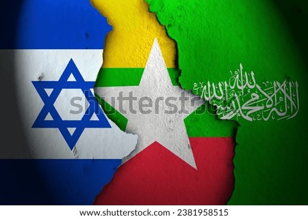 Myanmar between Israel and hamas.