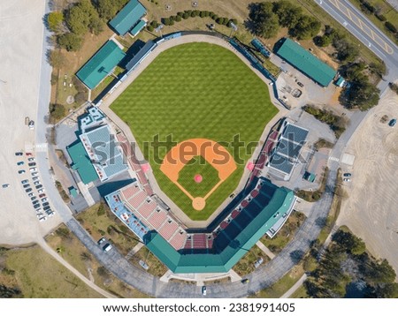 Baseball Stadium - Stock Drone Photos Royalty-Free Stock Photo #2381991405