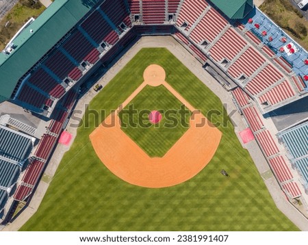 Baseball Stadium - Stock Drone Photos Royalty-Free Stock Photo #2381991407
