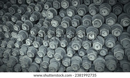 photo of many bolts arranged