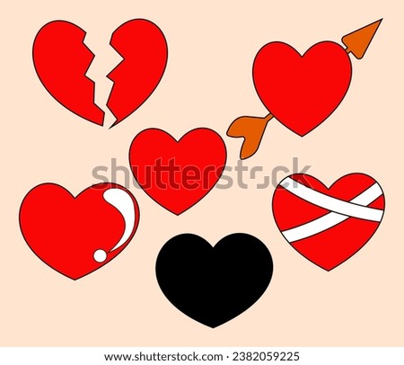 graphic vector illustration of
The design of an image of love or heart is suitable for a Valentine's Day celebration