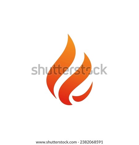 Fire flame logo vector illustration design template. vector fire flames sign illustration isolated. fire icon	
