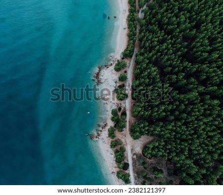 
Bird's-eye View of Seashore Karadeniz Turkey Drone