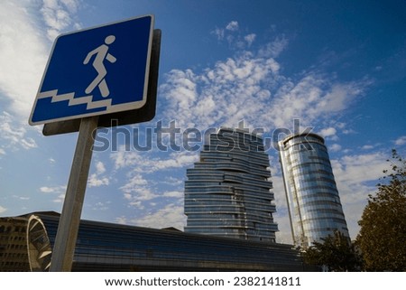 Traffic signs on the streets of Baku
