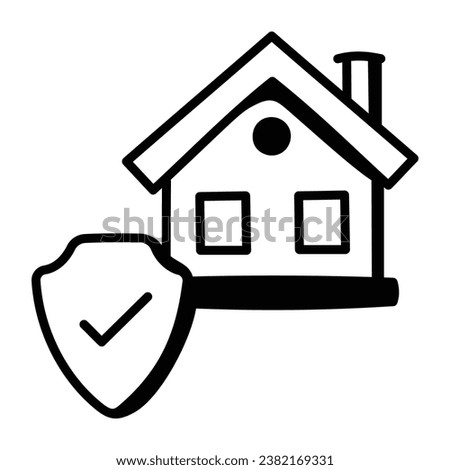 A unique design icon of home, editable vector 