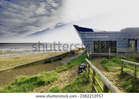 This spectacular 2018 venue is open all year round. A purpose built and accessible marine observatory, it includes local area exhibitions, an art space, café, public toilets and cafe. Royalty-Free Stock Photo #2382213957