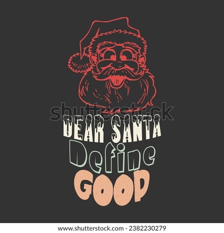 Christmas typography t-shirt design vector