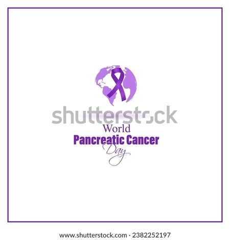 Vector illustration for World Pancreatic Cancer Day 16 November
