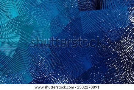 Dark Blue, Green vector pattern with wry lines. Modern gradient abstract illustration with bandy lines. Elegant pattern for a brand book. Royalty-Free Stock Photo #2382278891