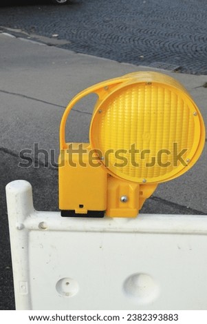 construction sign, barrier, yellow circle, symbol, construction fencing, fence, construction, construction, structures