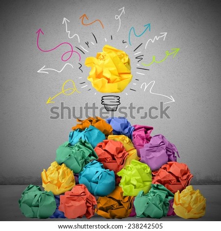 Many concepts can give a great idea Royalty-Free Stock Photo #238242505