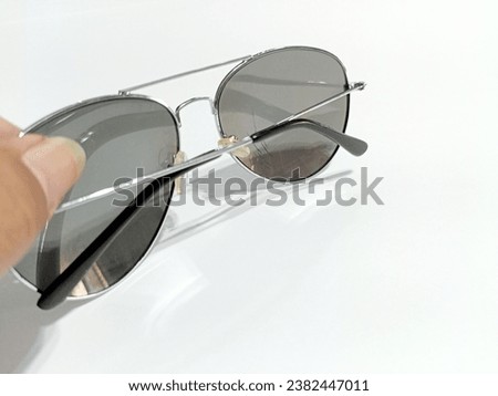 Aviator sunglasses isolated on a white background