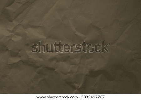 Brown crumpled paper for background image