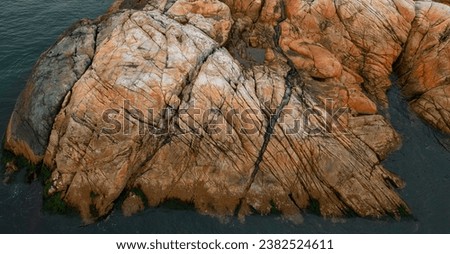 Rocky Shore on the Pacific Ocean Coast. Vancouver Island, BC, Canada. Nature Background.