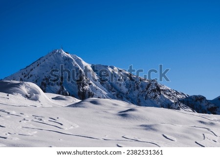 Snowy Alps. Orobie (Bergamasque Alps), Lombardy, Italy