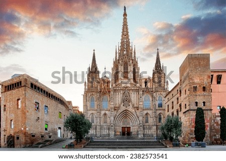 These images convey the rich culture and modern charm of this Spanish gem. Ideal for projects celebrating European culture, urban life, travel, and the heritage of Barcelona. Royalty-Free Stock Photo #2382573541