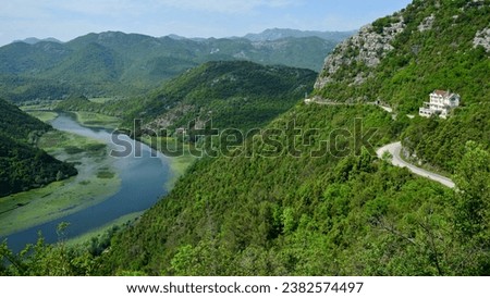 Lake Skadar is the largest lake in the Balkan peninsula.The lake is located on the border between Albania and Montenegro, about 2-3 of the surface belongs to the latter. Royalty-Free Stock Photo #2382574497