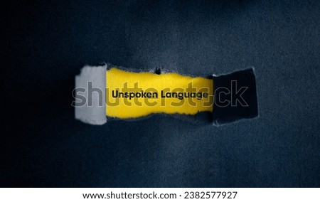 Unspoken language, Nonverbal Communication. Expression Without Speech. Royalty-Free Stock Photo #2382577927