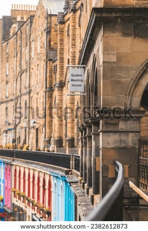 Edinburgh, scotland, uk a Captivating Street Sign Illuminating a Historic Building scottish architecture travel