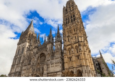 Cathedral Notre Dame of Rouen in France Royalty-Free Stock Photo #2382626333
