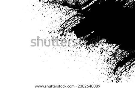 art black ink abstract brush stroke paint background
