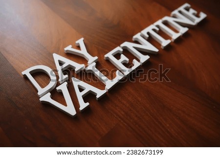Banner. Valentine's Day. happy valentine's day inscription with gifts on wooden background. The concept of celebration and love.