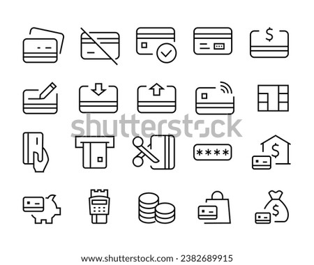 Credit Card , Register, Safe Payment, Cash, Sync, payment, Chip business mobile money atm financeeditable stroke isolated on white, linear vector outline illustration, symbol logo design style