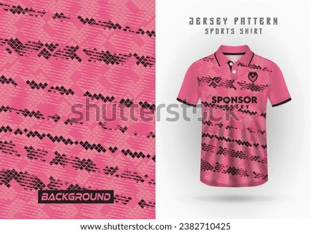 mockup of jersey pink and black, sports jersey background, soccer jersey, running jersey, outdoor workout, sport pattern.