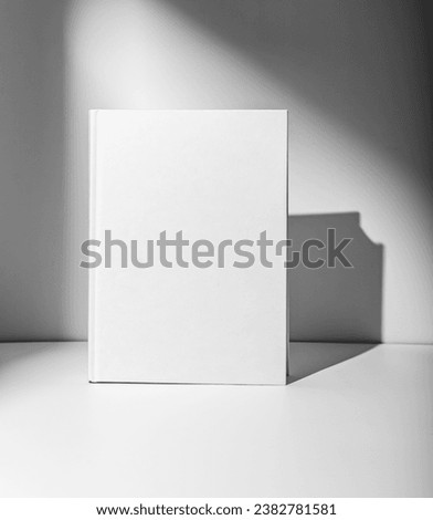 Hardcover Book Mockup. Blank Canvas Cover Royalty-Free Stock Photo #2382781581