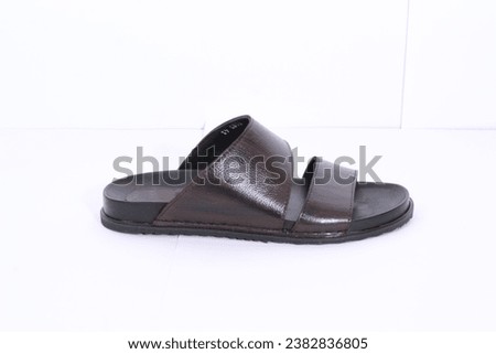 This is the picture of men`s (chappal) leather casual sandals. open sandal for men