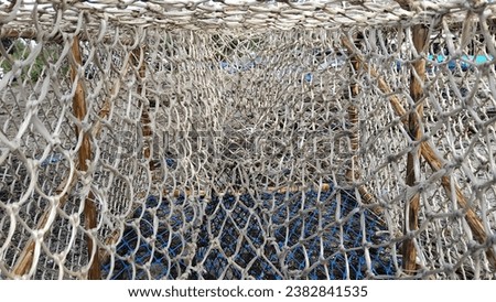 A fishing trap tool in fishing village close up mode picture