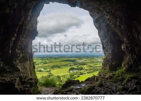 cave landescape green nature background