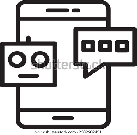 Artificial Intelligence icon symbol vector image. Illustration of the brain robot learning human smart algorithm design image