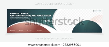 social media cover template design. Suitable for social media post and web internet ads.