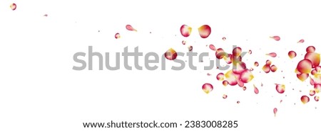 Beautiful Rose Japan Vector Panoramic White Background. Blur Cherry Wallpaper. Delicate Blossom Spring Poster. Pink Peach Fall Texture.