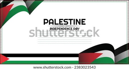 illustration for Palestine independence day. vector illustration