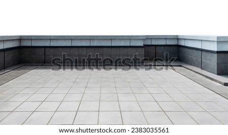 Roof platforms of city building Royalty-Free Stock Photo #2383035561