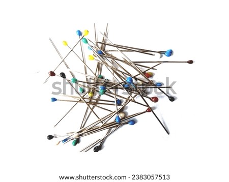a photo in the form of a pile of pins 