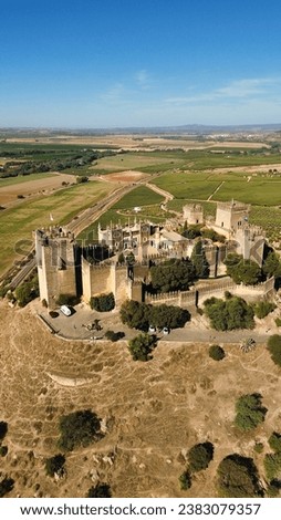 drone photo Almodóvar del Río castle, Castillo de Almodóvar del Río Spain Europe