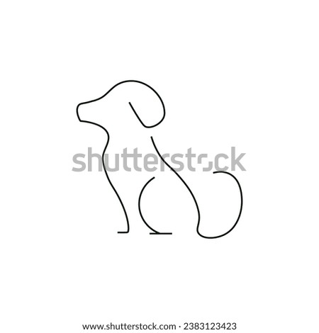 Dog icon creative design 2024
