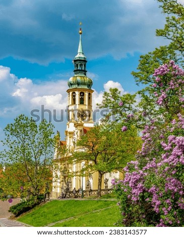 Loreta monastery in spring, Prague, Czech Republic Royalty-Free Stock Photo #2383143577
