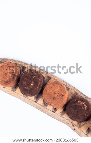 dark chocolate and milk chocolate truffles